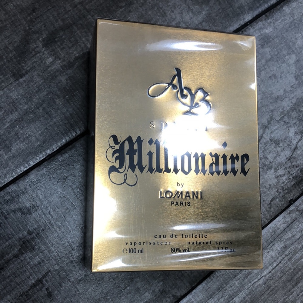 AB Spirit Millionaire  Lomani Eau De Toilette For Men 3.3 Oz/100 ML Citrus Woody